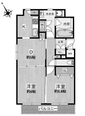 物件○○の間取り図