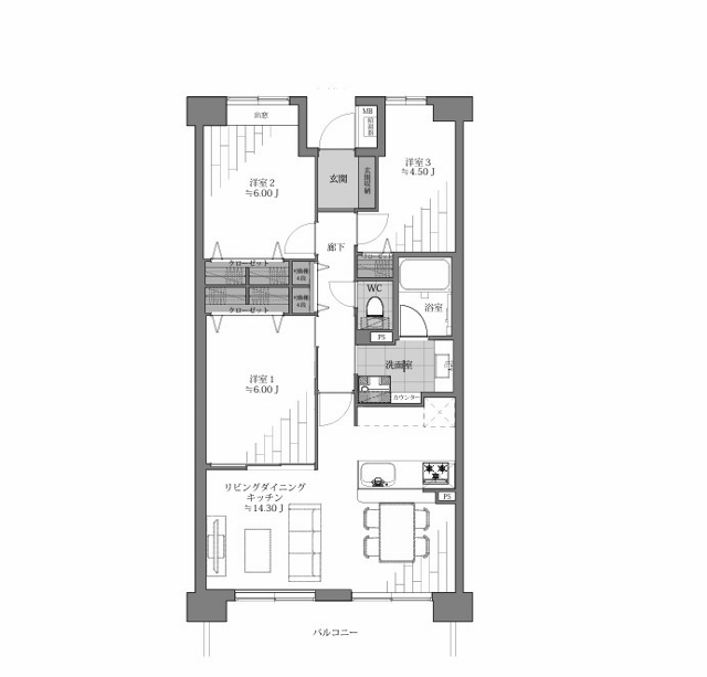 物件○○の間取り図