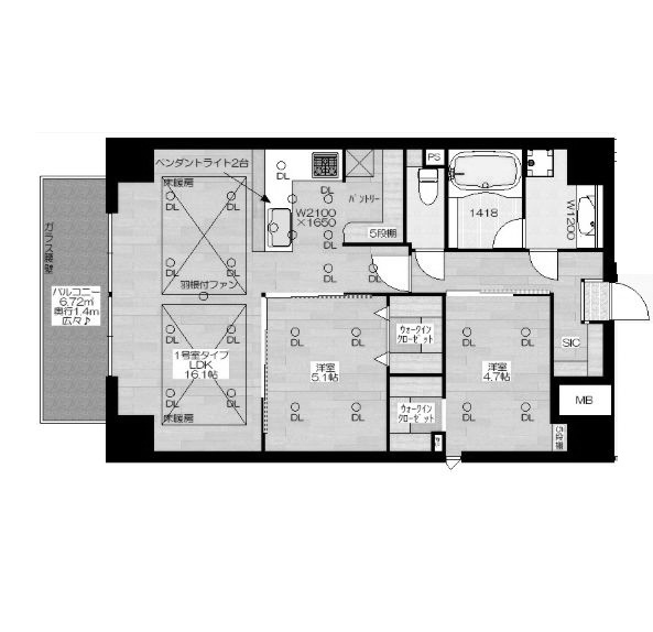 物件○○の間取り図