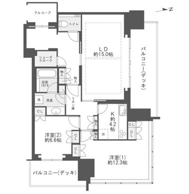 物件○○の間取り図