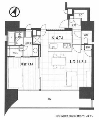 物件○○の間取り図