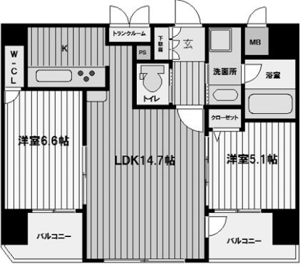 物件○○の間取り図