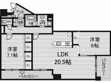 物件○○の間取り図