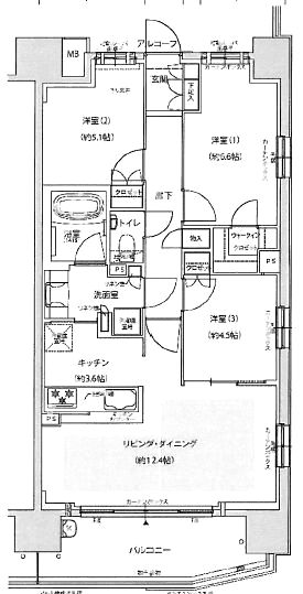 物件○○の間取り図