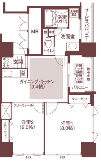 物件○○の間取り図