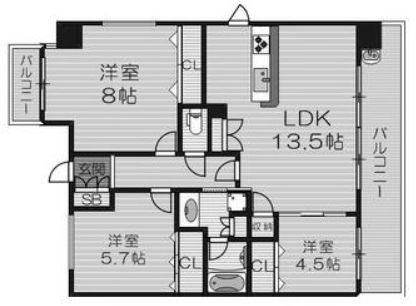 物件○○の間取り図