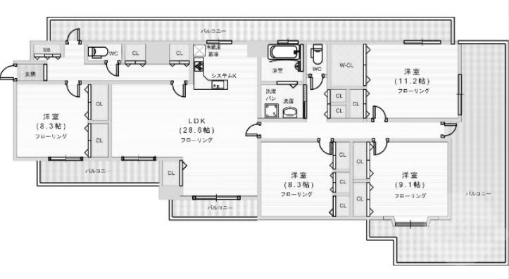 物件○○の間取り図