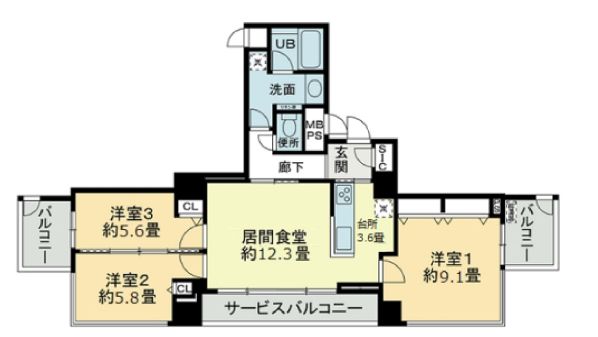 物件○○の間取り図