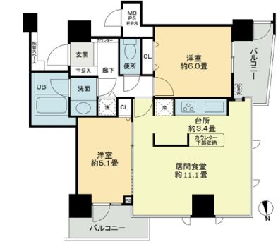 物件○○の間取り図