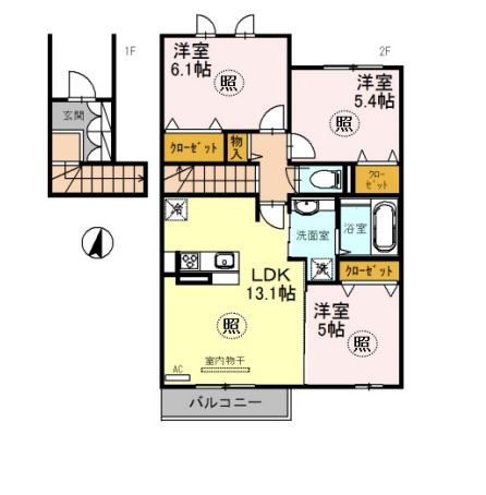 物件○○の間取り図