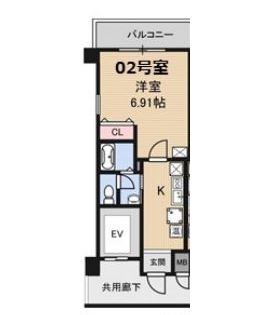 物件○○の間取り図