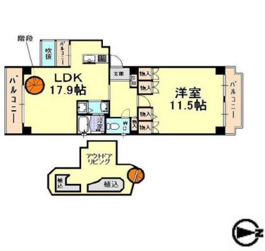 物件○○の間取り図