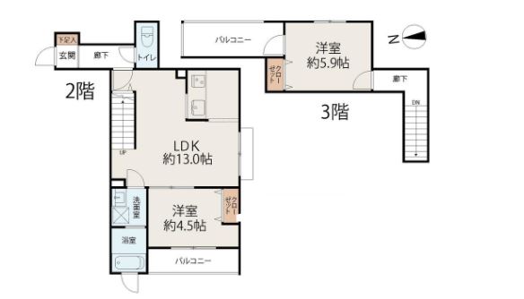 物件○○の間取り図