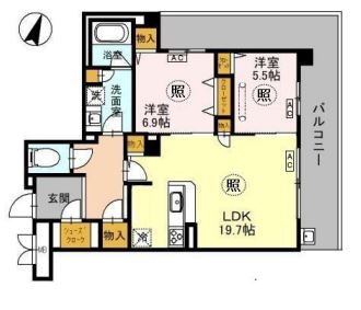 物件○○の間取り図