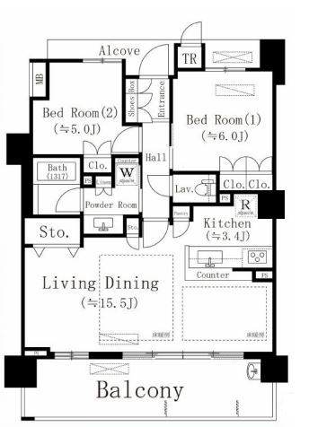 物件○○の間取り図