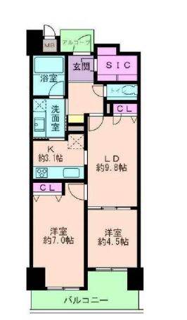 物件○○の間取り図