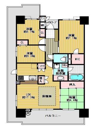 物件○○の間取り図