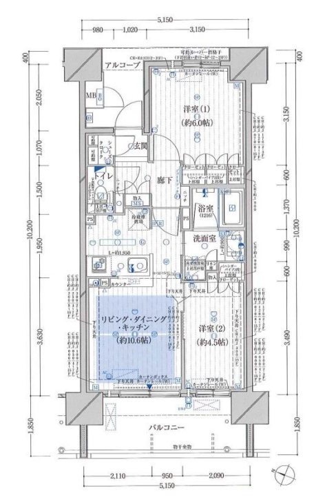 物件○○の間取り図