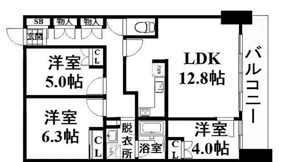 物件○○の間取り図