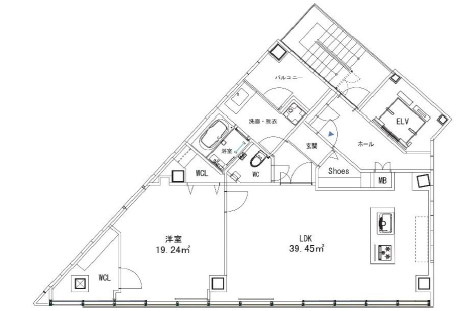 物件○○の間取り図