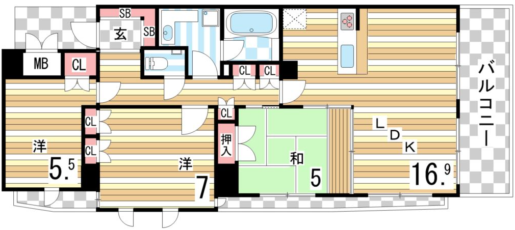 物件○○の間取り図