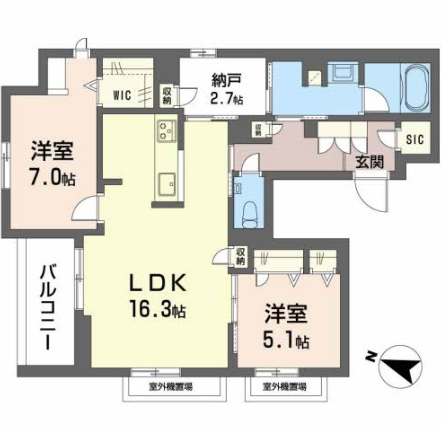 物件○○の間取り図