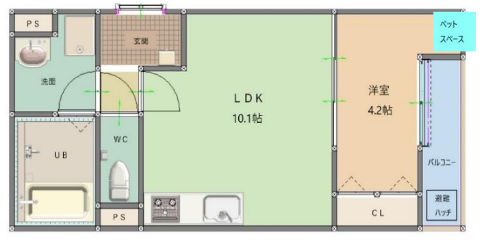 物件○○の間取り図