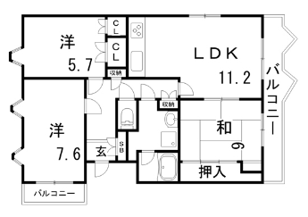 物件○○の間取り図