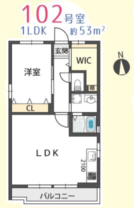 物件○○の間取り図