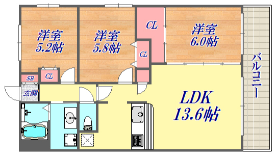 物件○○の間取り図