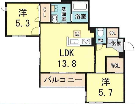 物件○○の間取り図