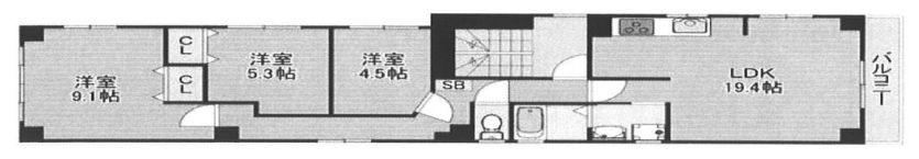 物件○○の間取り図