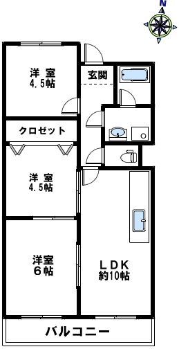 物件○○の間取り図