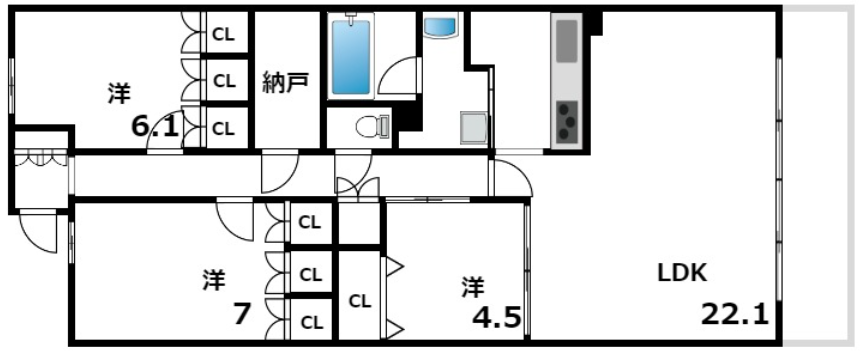 物件○○の間取り図