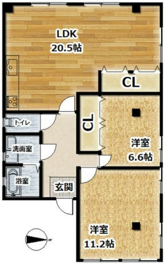 物件○○の間取り図