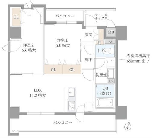 物件○○の間取り図