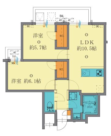 物件○○の間取り図