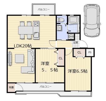物件○○の間取り図