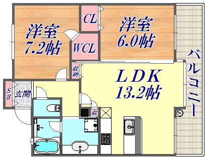 物件○○の間取り図