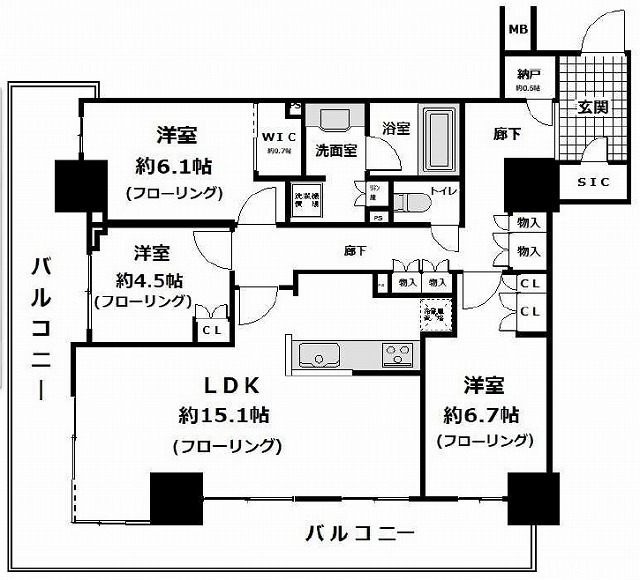 物件○○の間取り図