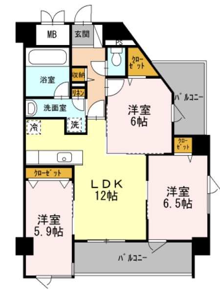 物件○○の間取り図