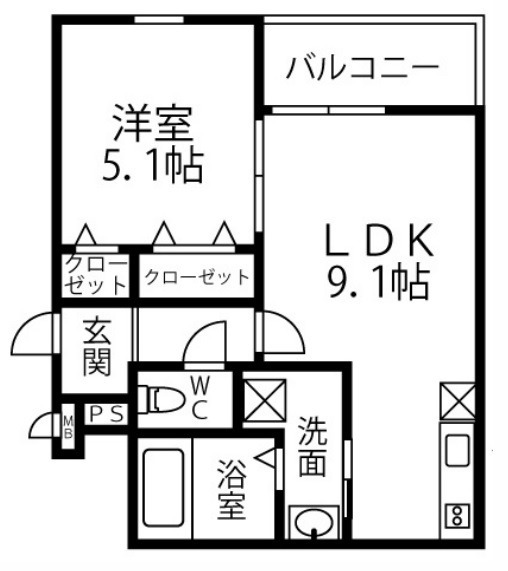 物件○○の間取り図