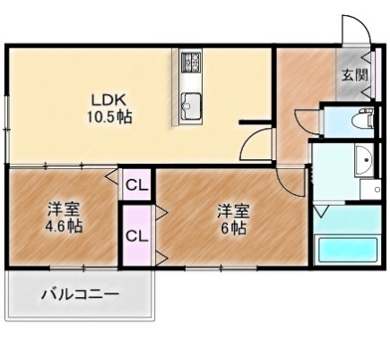 物件○○の間取り図