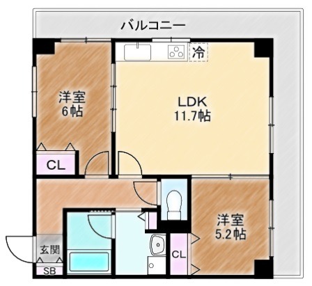 物件○○の間取り図