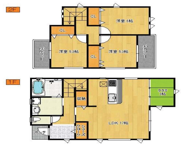 物件○○の間取り図