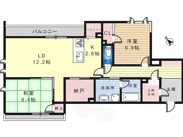 物件○○の間取り図