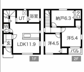 物件○○の間取り図